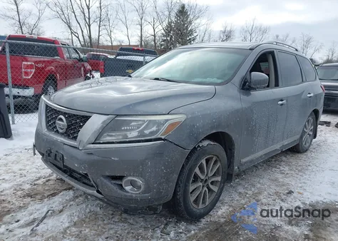 2015 Nissan Pathfinder Sl z USA, uszkodzony, nr VIN 5N1AR2MM6FC676880